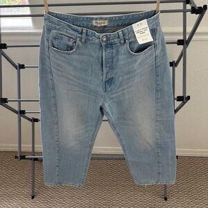 NWT W’s Madewell Pieced Barrel-Leg Jeans 31w
